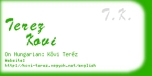 terez kovi business card